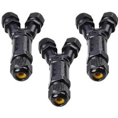  - Ip68 Waterproof 3-Way Junction BoxOutdoor Cable Connector & Protector