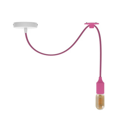  - Pink Spider Pendant Light Fitting E27 With 2M Adjustable Dimmable CableVintage Hanging Ceiling Lamp