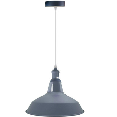 Ledsone Ceiling Pendant Light E27 With 30Cm Harbour Lampshade from B&Q