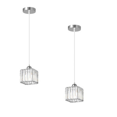  - Modern Light Crystal Chandelier Pendant E27 Ceiling Light Fixture