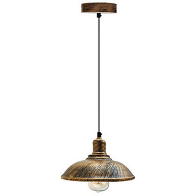  - Dc Voltage 24Cm Vintage Metal Pendant Light E27 Ceiling Fixture
