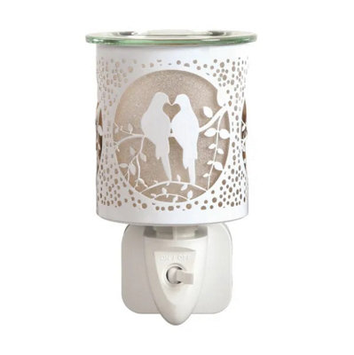 Aroma White & Gold Doves Plug In Wax Melt Warmer - Image 3