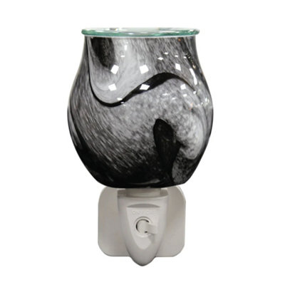 Aroma Electric Plug In Wax Melter 12Cm Grey Swirl from B&Q