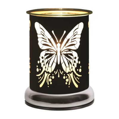 Aroma Electric Touch Wax Melter 17Cm Black- Butterfly from B&Q