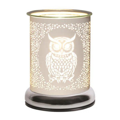 Aroma Electric Touch Wax Melter 17Cm WhiteOwl from B&Q