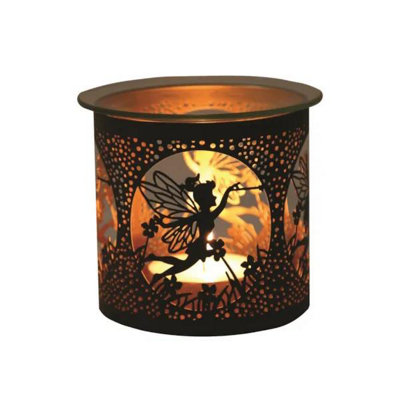 B&Q -  Multi Functional Tealight Wax Melt Burner 10.5Cm BlackFlying Fairy
