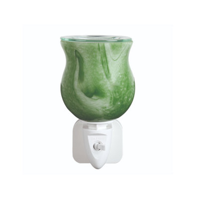 Aroma Electric Wax Melt Burner Plug InGreen Swirl from B&Q
