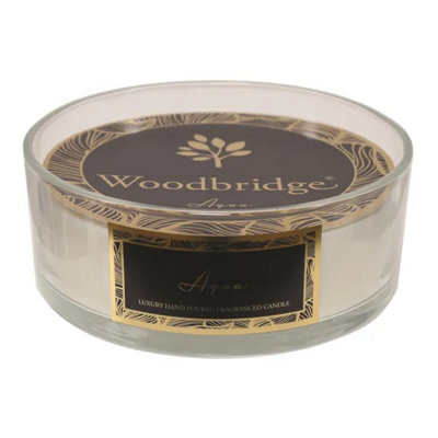 Aroma Woodbridge 5 Wick Bowl CandleAqua from B&Q