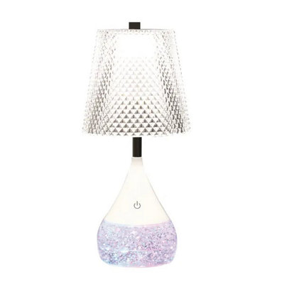 B&Q -  Led Colour Changing Diamond Shade Glitter Lamp