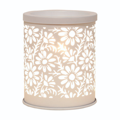 Aroma Electric Wax Melter Daisy DesignWhite from B&Q