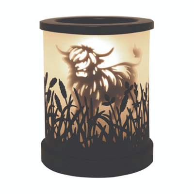 Aroma Electric Wax Melter Highland Cow DesignBlack from B&Q
