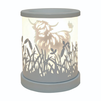 Aroma Electric Wax Melter Highland Cow DesignWhite from B&Q