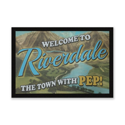 Warner Brothers Official Riverdale Welcome To Riverdale Entrance Mat 40Cm X 60Cm DimensionDurableIndoor Only from B&Q