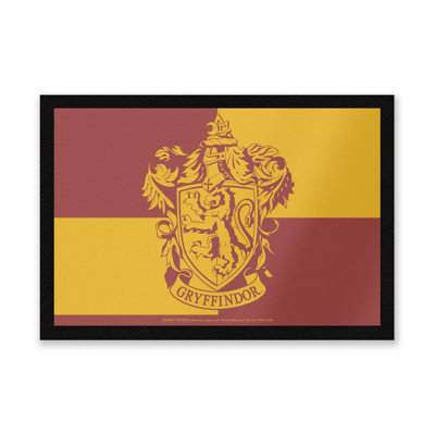 Warner Brothers Official Harry Potter Gryffindor Household Entrance Mat 40Cm X 60Cm DimensionDurableIndoor Only from B&Q