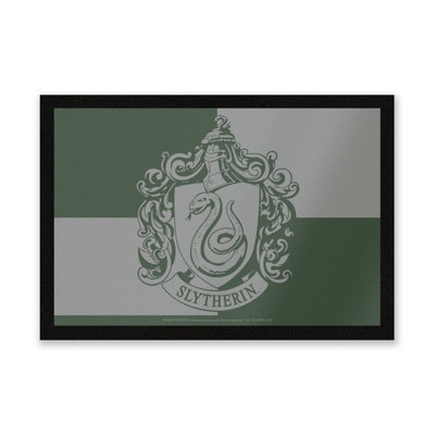 Warner Brothers Official Harry Potter Slytherin Household Entrance Mat 40Cm X 60Cm DimensionDurableIndoor Only from B&Q