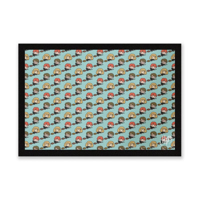 Warner Brothers Official Harry Potter Characters Pattern Entrance Mat 40Cm X 60Cm DimensionDurableIndoor Only from B&Q