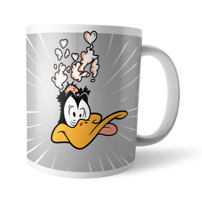 Warner Brothers Official Looney Tunes You Blow Me Away Daffy Duck Mug 100% CeramicDishwasher Safe from B&Q