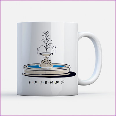 Warner Brothers Official Friends Fountain Mug 100% CeramicDishwasher Safe from B&Q