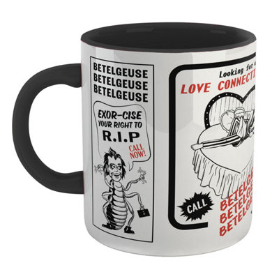 Warner Brothers Official Beetlejuice Call Now MugBlack from B&Q