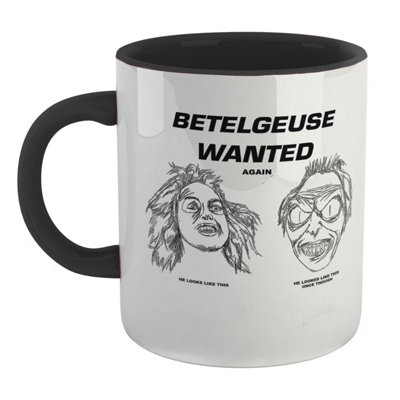 Warner Brothers Official Beetlejuice Wanted Poster MugBlack from B&Q