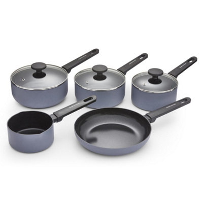 Morphy Richards Piece Recycled Aluminium Saucepan Set Size 5