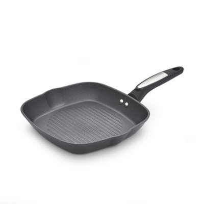 Morphy Richards Black Forged Aluminium Square Grill Pan 26Cm