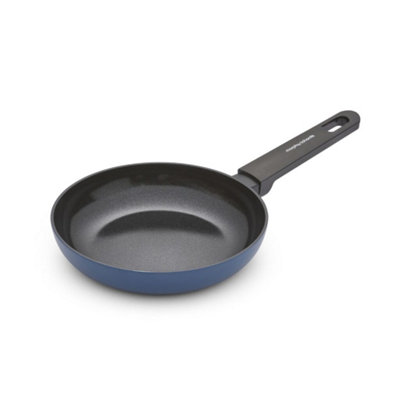 B&Q -  20Cm Recycled Aluminium Frying Pan Blue