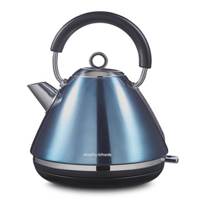 Morphy Richards Accents Pyramid Kettle Metallic Blue from B&Q