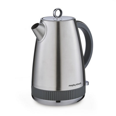 Morphy Richards Grey Mexborough Jug Kettle, 1.7L, & Stainless Steel, 102902 - Image 11
