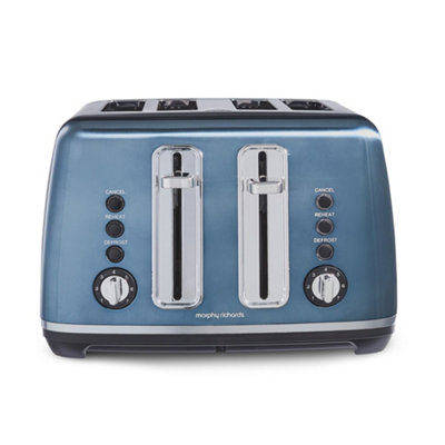 Morphy Richards Unisex Blue Accents 4 Slice Toaster Metallic Purple In - Image 11