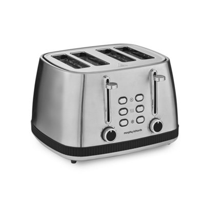 Morphy Richards Mexborough 4-Slice Toaster, Variable Browning Control, Black & Stainless Steel - 242901 - Image 12