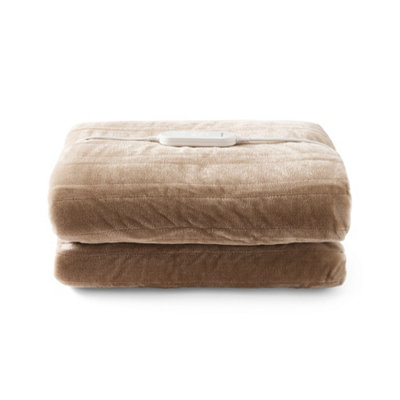 Morphy Richards Evercosy Small Fleece Electric Heated Throw Mocha from B&Q