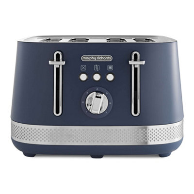 Morphy Richards Illumination 4-Slice Toaster in Dark Navy - Image 9