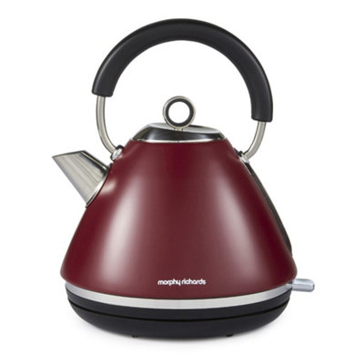 Morphy Richards Accents Pyramid Kettle Rhubarb from B&Q