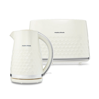 Morphy Richards Unisex Cream Hive White Kettle And Toaster Set In - Image 8