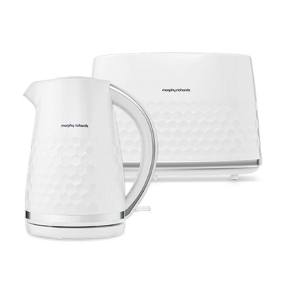 Morphy Richards White Hive Kettle & Toaster Set - Image 9