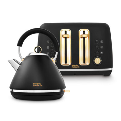 Morphy Richards Accents Kettle And Toaster Set Black