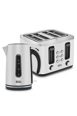 Morphy Richards Grey Motive Kettle And Toaster Chalk Set