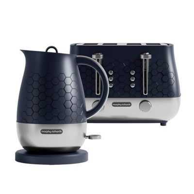 Morphy Richards Unisex Dark Navy Cassini Outer Space Kettle And 4 Slice Toaster Set In 1500Ml - Image 7