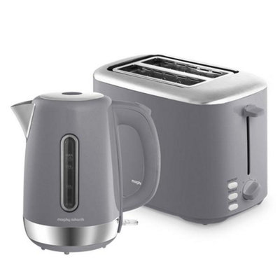 Morphy Richards Equip Kettle And Toaster Set Grey