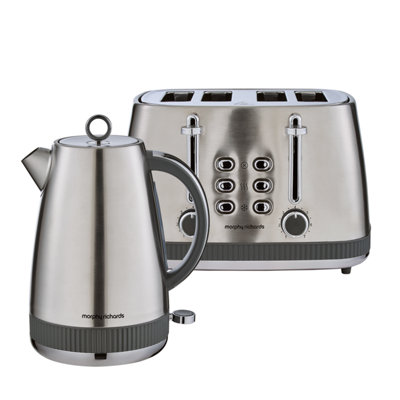 Morphy Richards Mexborough Kettle & Toaster Bundle Grey from B&Q