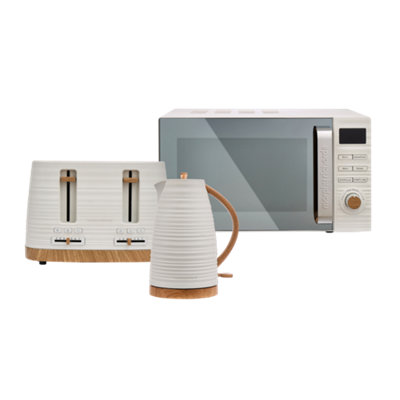 Morphy Richards Clay KettleToaster And Microwave Set China Clay from B&Q