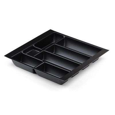 500mm Black Cutlery Tray For Blum Tandembox 422mm Long X 412mm Wide from B&Q