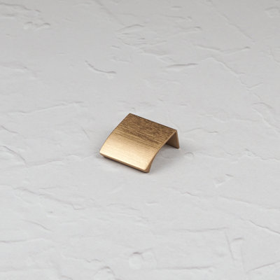  - 40mm Brushed Brass Profile Edge Cabinet Pull Cupboard Door Drawer Wardrobe Furniture