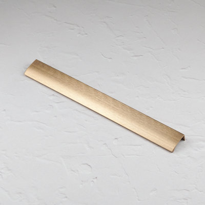  - 350mm Brushed Brass Profile Edge Cabinet Pull Cupboard Door Drawer Wardrobe Furniture