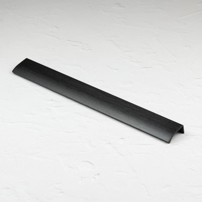  - 350mm Matt Black Profile Edge Pull Kitchen Cupboard Door Drawer Handle Knob Wardrobe Furniture Replacement