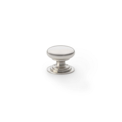 25mm Satin Nickel Cabinet Knob Kitchen Cupboard Door Drawer Pull Handle Wardrobe Furniture from B&Q