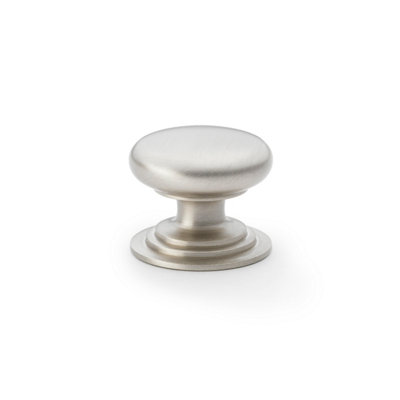 38mm Satin Nickel Cabinet Knob Kitchen Cupboard Door Drawer Pull Handle Wardrobe Furniture from B&Q