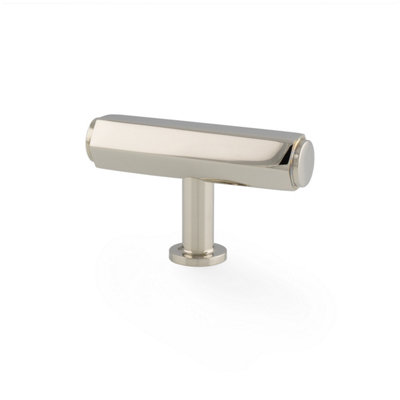 55mm Polished Nickel Hexagon Cabinet Pull Kitchen Cupboard Door Drawer Handle Knob Wardrobe Furniture Replacement from B&Q