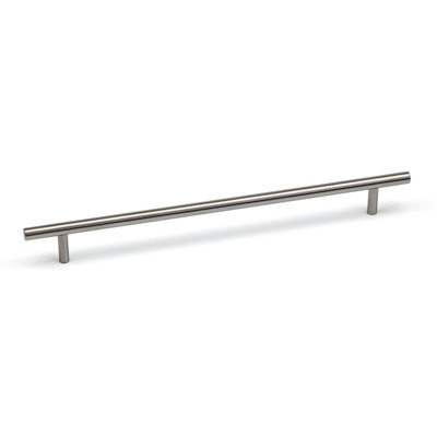  - 256mm Nickel Cabinet Bar Handle Silver Kitchen Cupboard Door Drawer Upcycle Pull